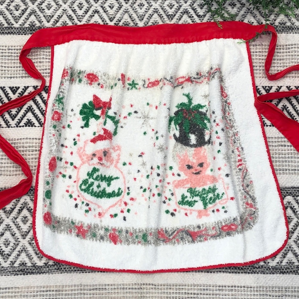 Vintage terrycloth apron